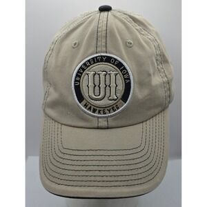 University of Iowa Hawkeyes Team Starter Cap‎ Hat Strapback Beige Black NCAA